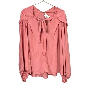 3.1 Phillip Lim Balloon Sleeved Top Pink Size 8